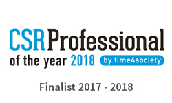 WaW - Finalist CSR Professional of the year 2018